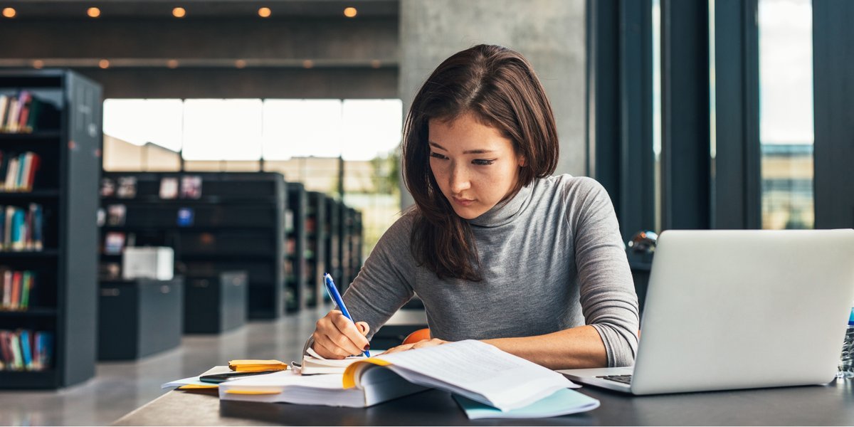 A SKORMINDA student studying online